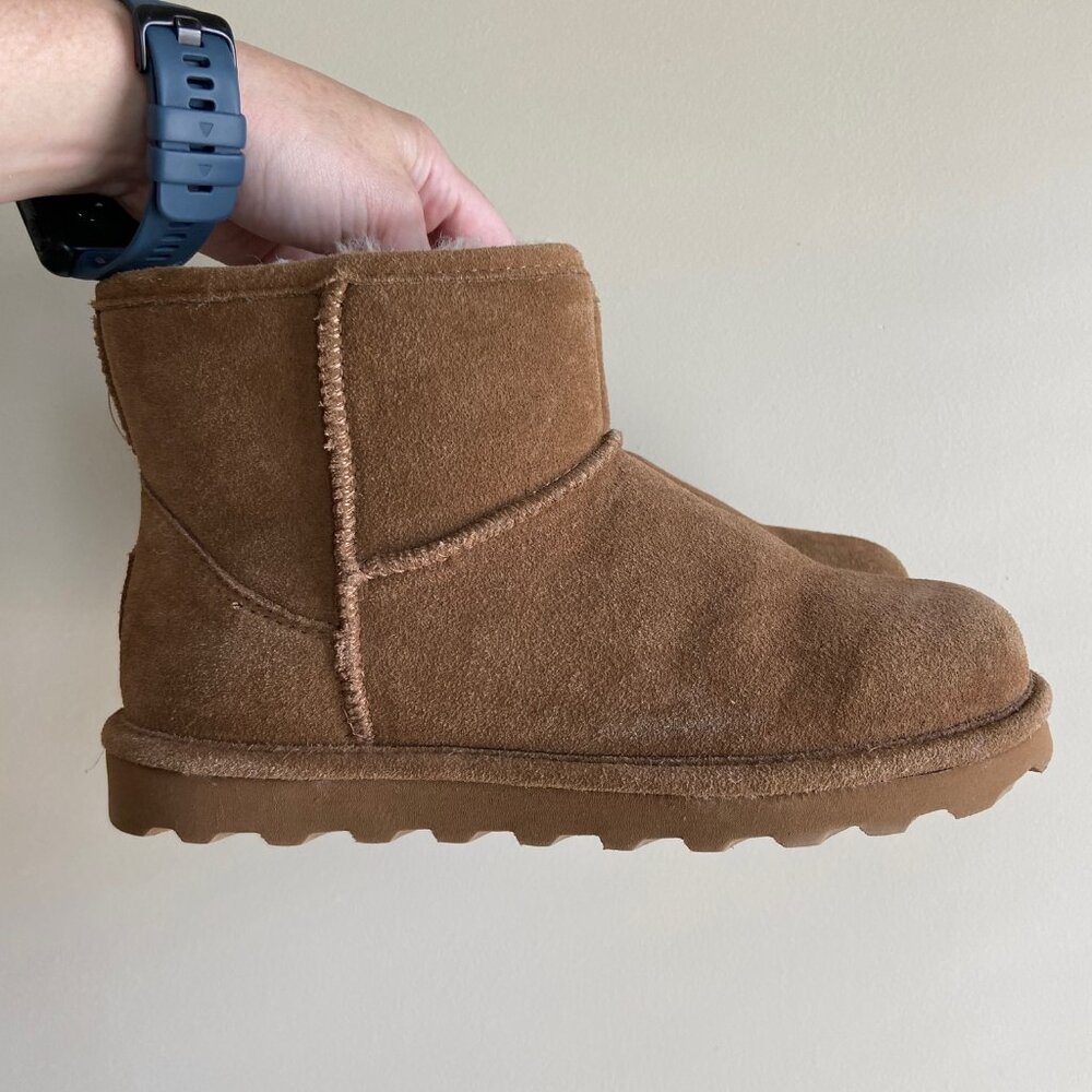 BEARPAW Women's Alyssa Ankle Boot - Hickory - Size 8.5